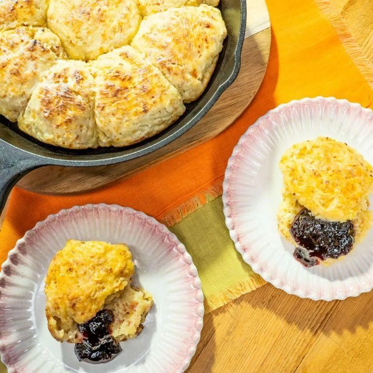Dijon Mustard and Cheddar Cheese Biscuits