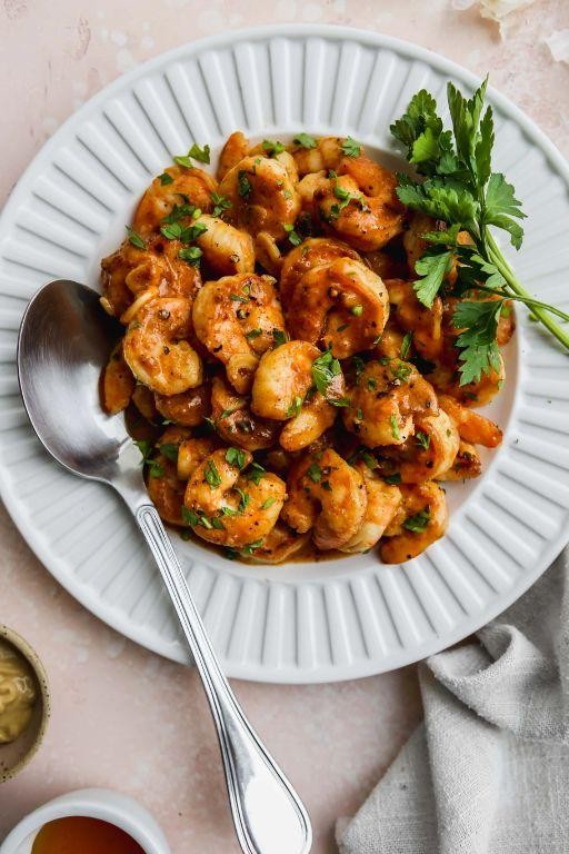 Dijon Mustard and Garlic Butter Shrimp