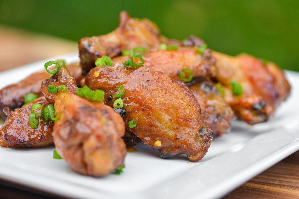 Dijon Mustard and Honey Grilled Chicken Wings