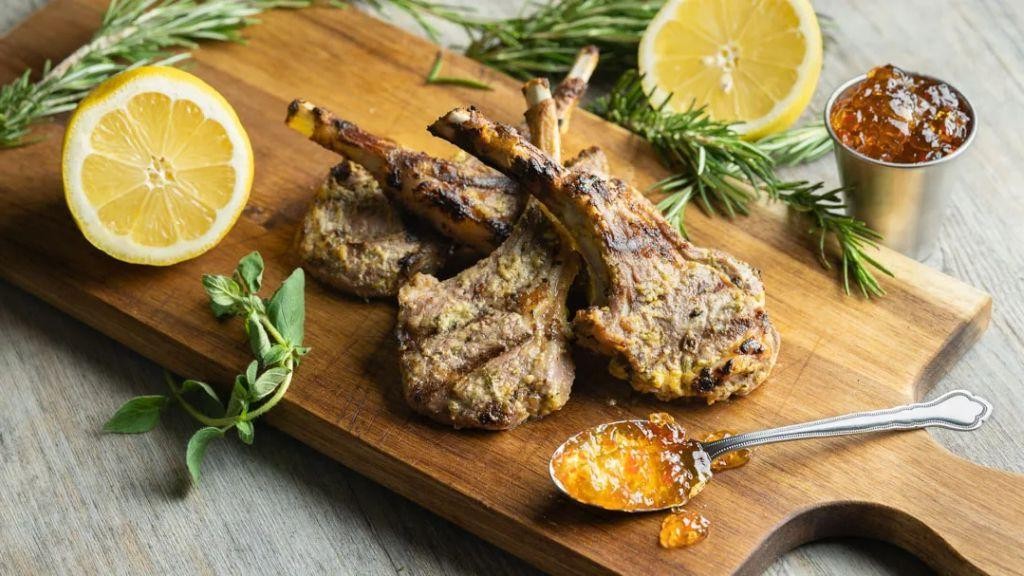 Dijon Mustard and Rosemary Lamb Chops