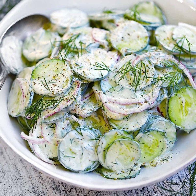 Dill and Yogurt Cucumber Salad