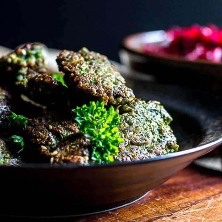 Dried Fava Bean Falafel with Tahini Sauce