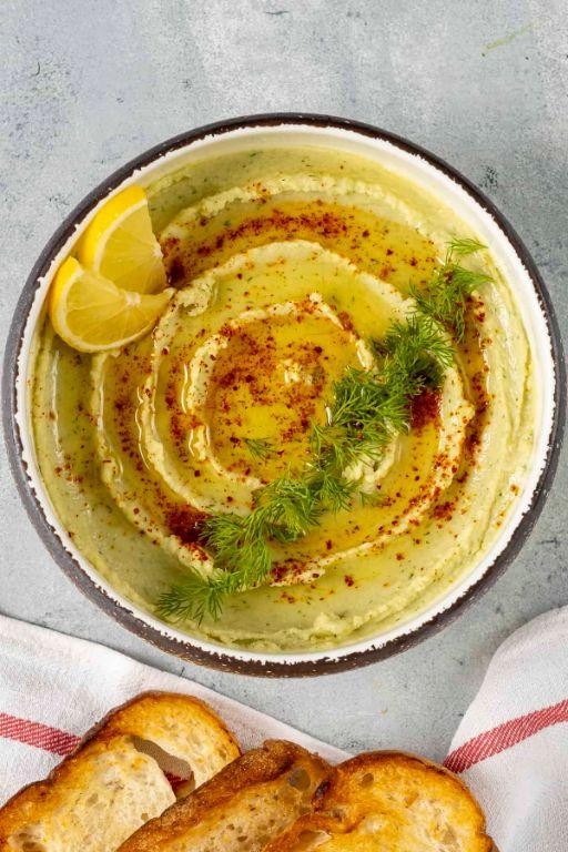 Dried Fava Bean and Roasted Red Pepper Spread