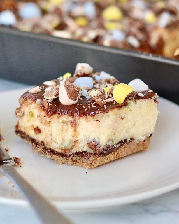 Easter Egg Cheesecake Bars