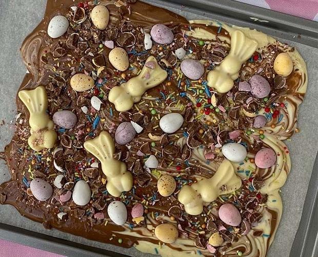 Easter-Themed Chocolate Bark
