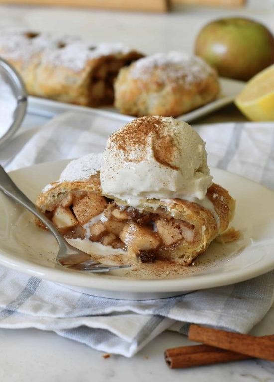 Easy Apple Strudel with Cinnamon Sugar