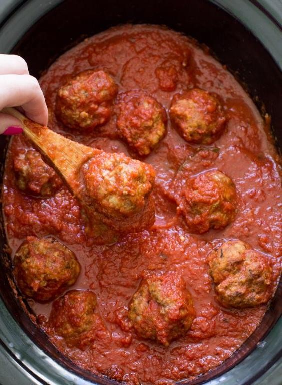 Easy Slow Cooker Italian Meatballs