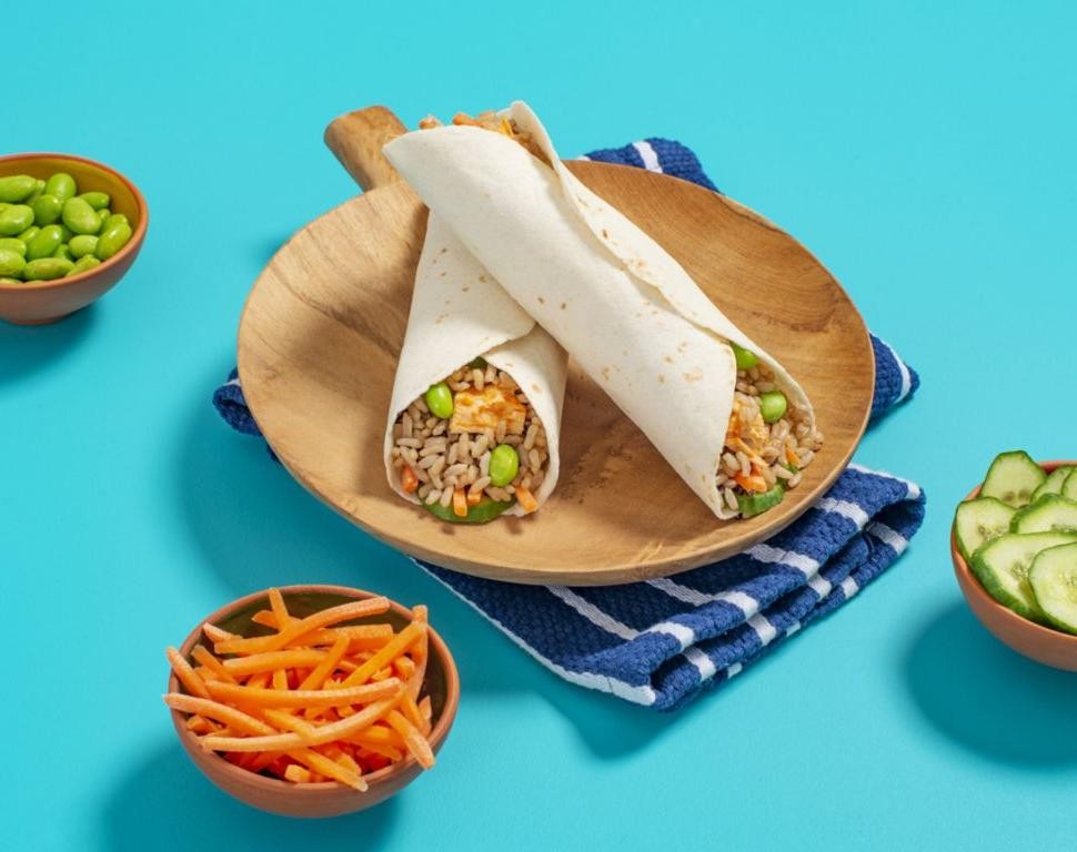 Edamame and Sriracha High Protein Wrap