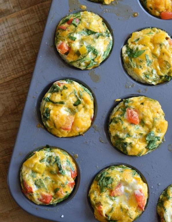 Egg White and Veggie Breakfast Muffins