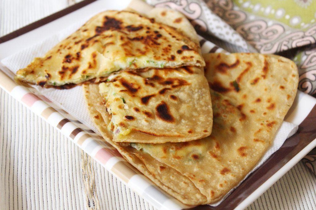 Egg and Onion Stuffed Roti