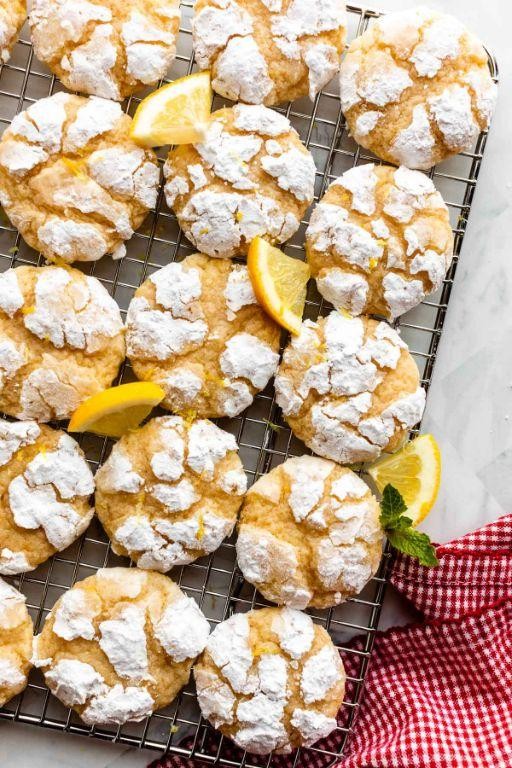 Fast Lemon Crinkle Cookies