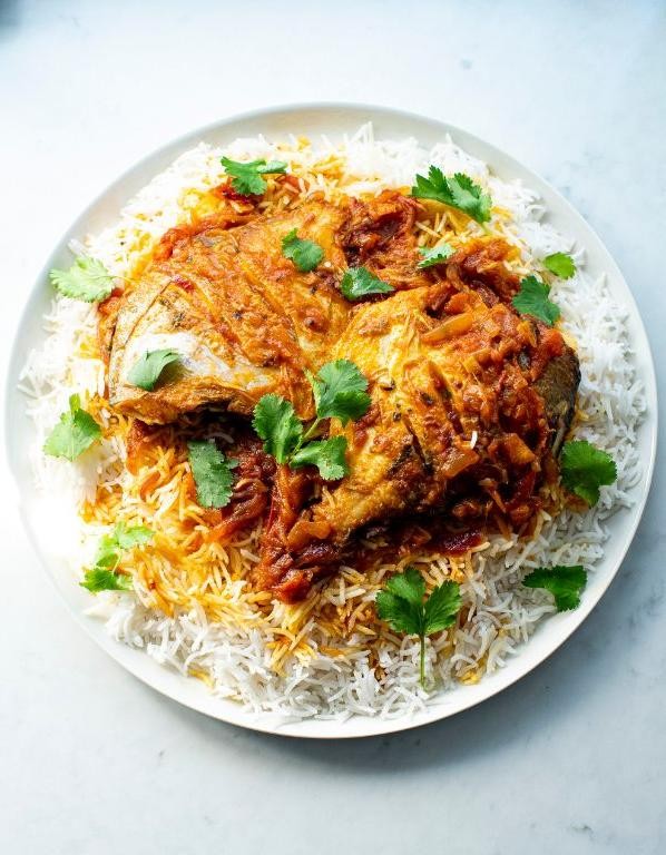 Fish Biryani with Basmati Rice