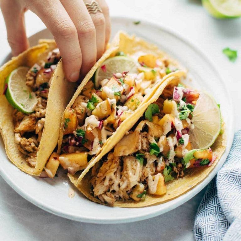 Fish Chilis Fajitas with Cilantro Lime Dressing