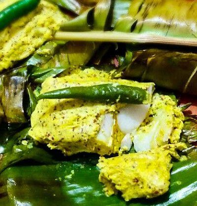 Fish Paturi in Banana Leaf