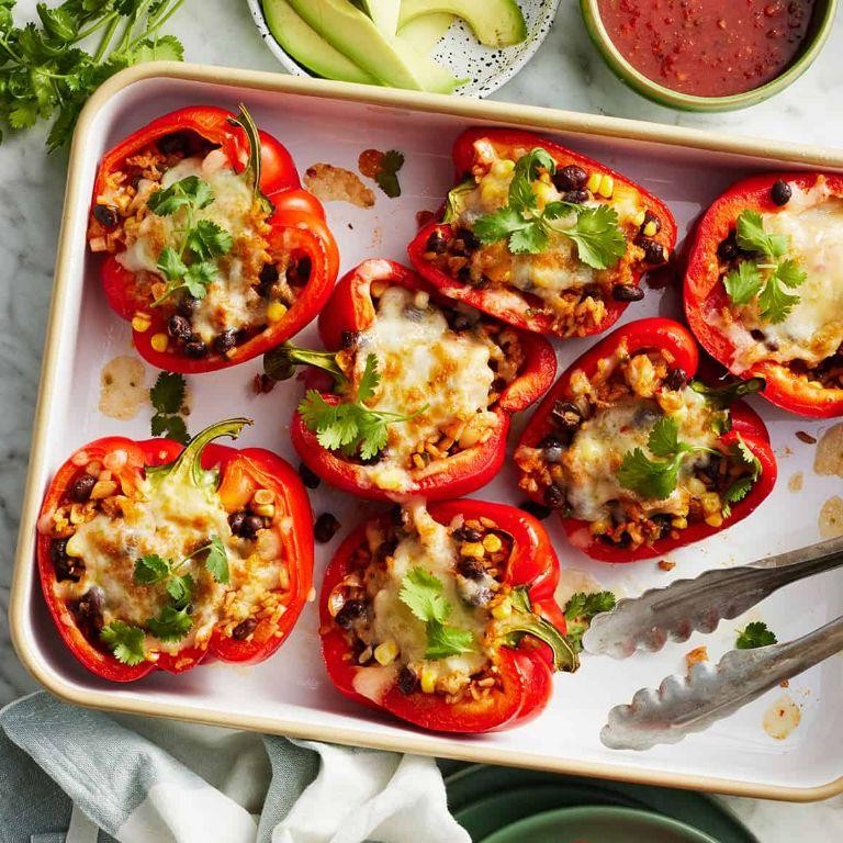 Flavorful Vegetarian Stuffed Peppers