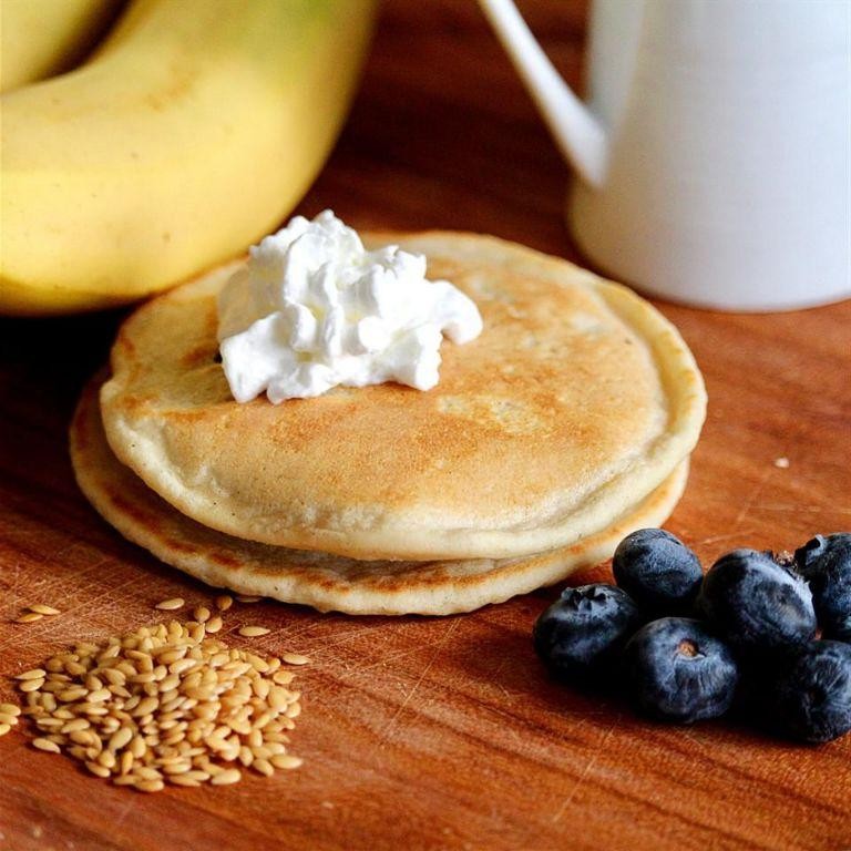 Flaxseed Banana Pancakes