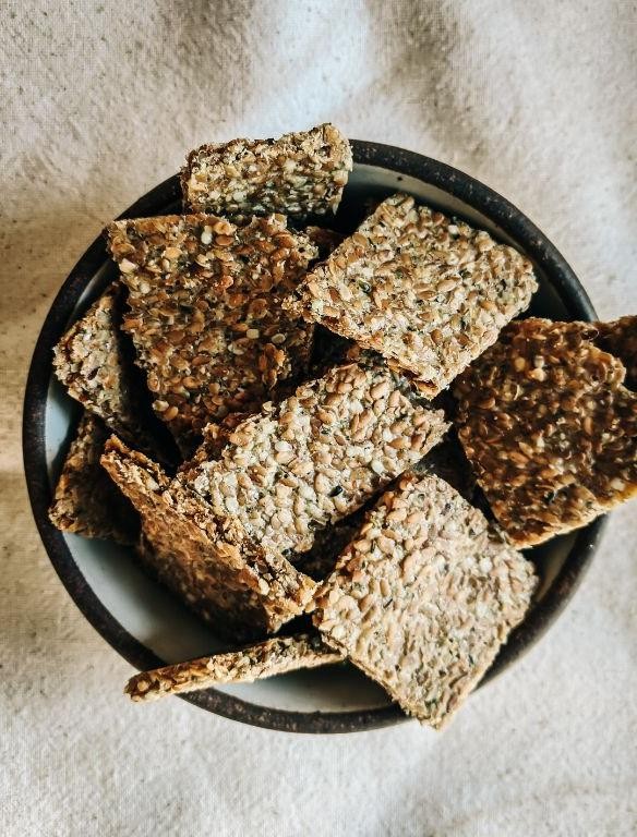 Flaxseed Crackers with Herbs