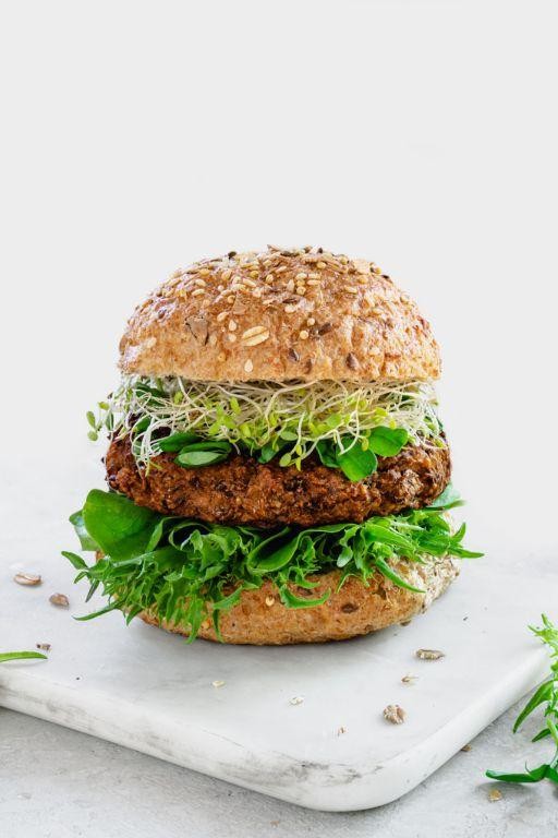 Flaxseed-Crusted Veggie Burgers