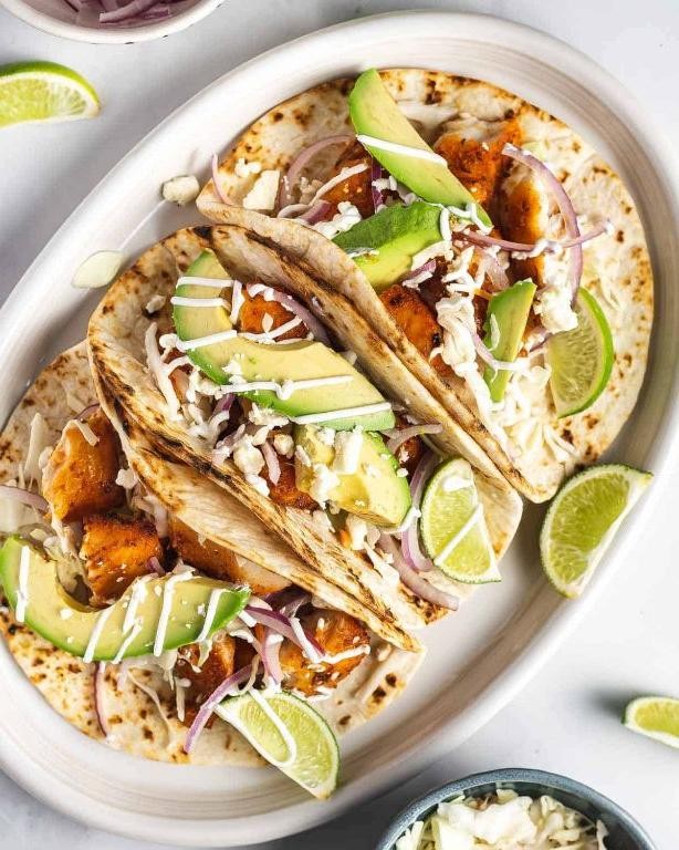 Flounder Tacos with Air Fryer Fish