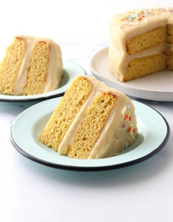 Fluffy Coconut Flour Vanilla Cake