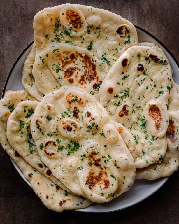Fluffy Vegan Naan Bread
