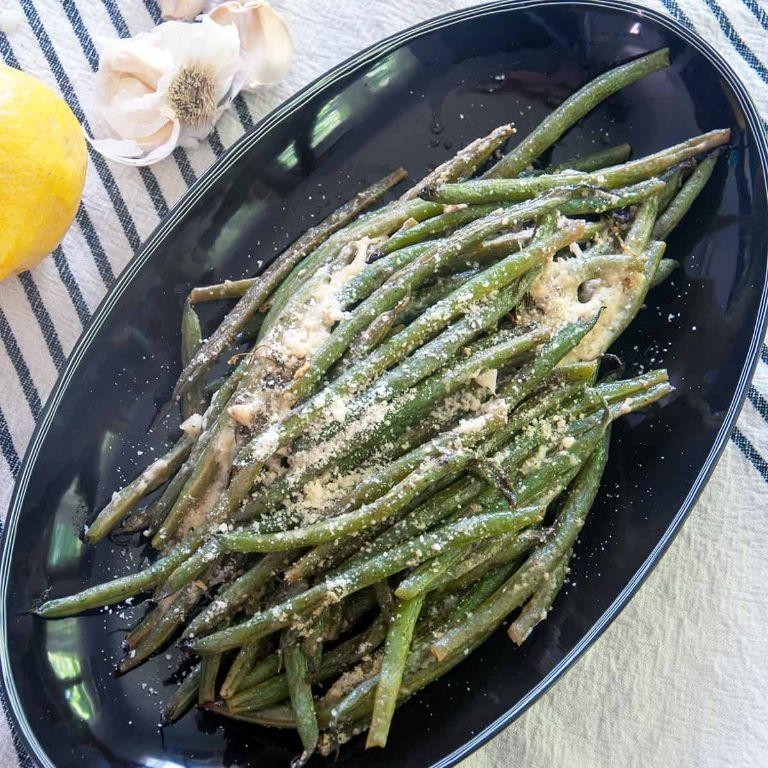 Foil Packet Garlic Parmesan Green Beans