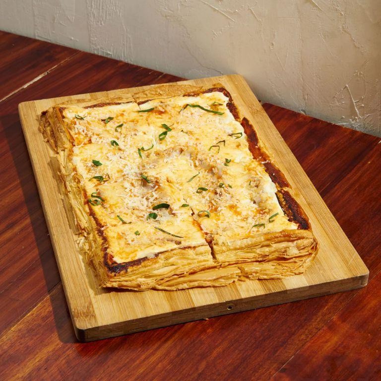 Four Cheese Puff Pastry Pizza
