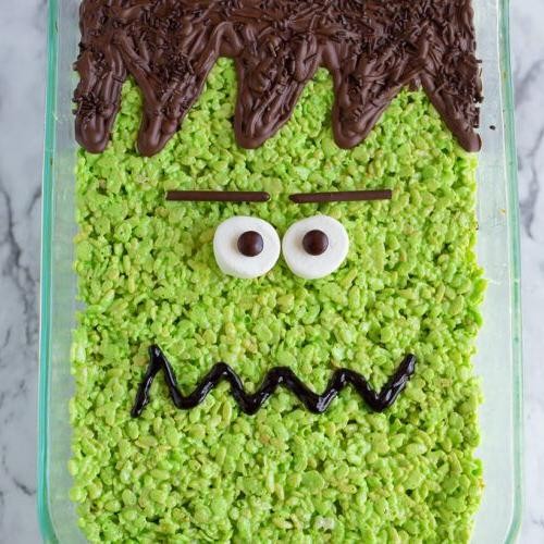 Frankenstein Rice Krispie Treats