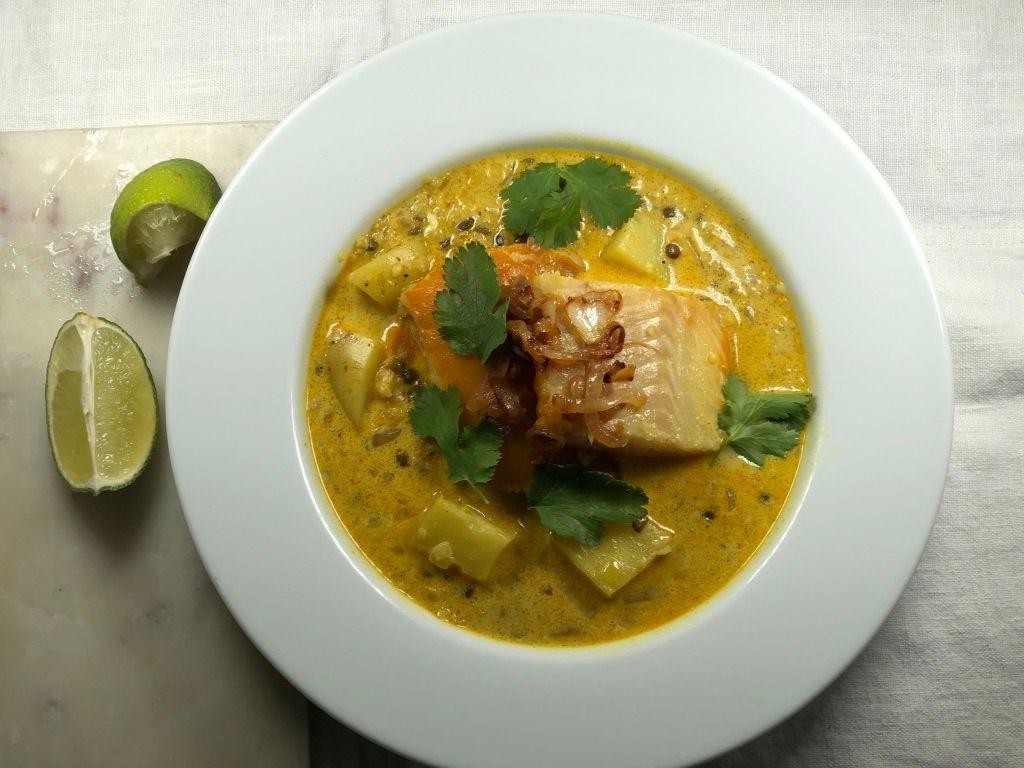 French Lentil and Smoked Haddock Soup