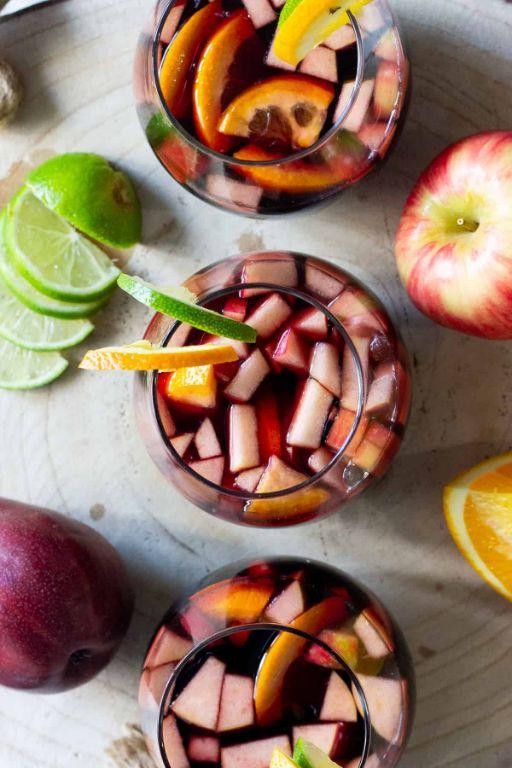 French Martini Sangria with Mixed Fruits