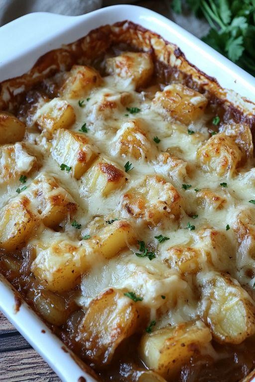 French Onion Potato Bake