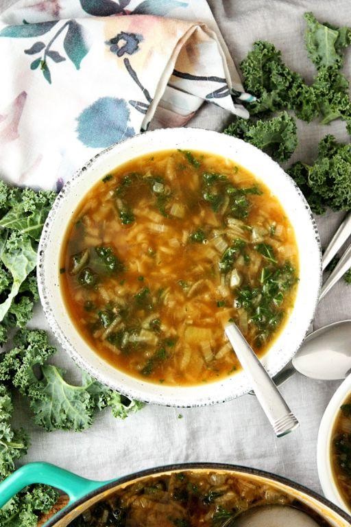 French Onion Soup with Kale