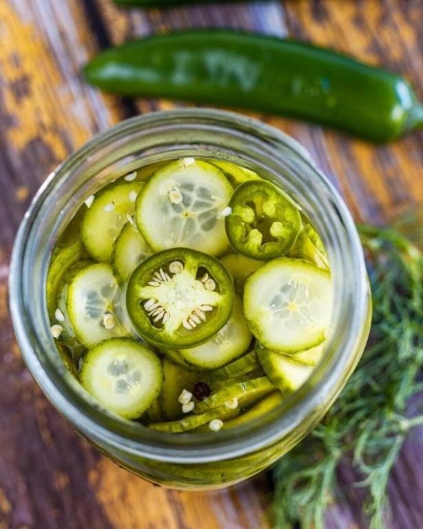 Fresh Jalapeno Pickles with Dill