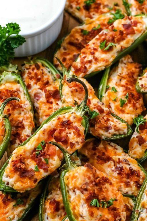 Fresh Jalapeno Poppers with Cream Cheese Filling