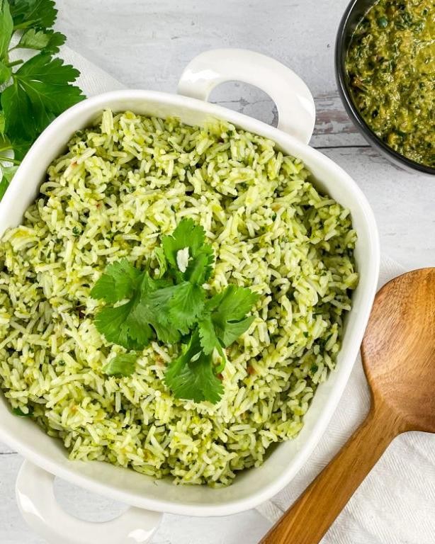 Fresh Jalapeno and Cilantro Rice