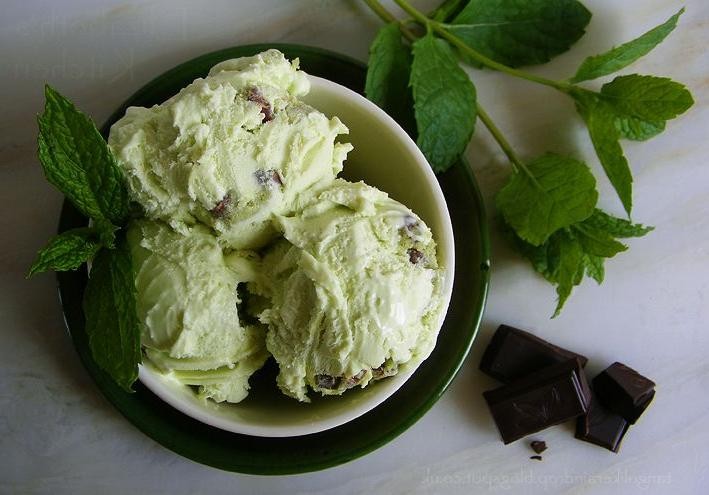 Fresh Mint Cookie Dough Ice Cream