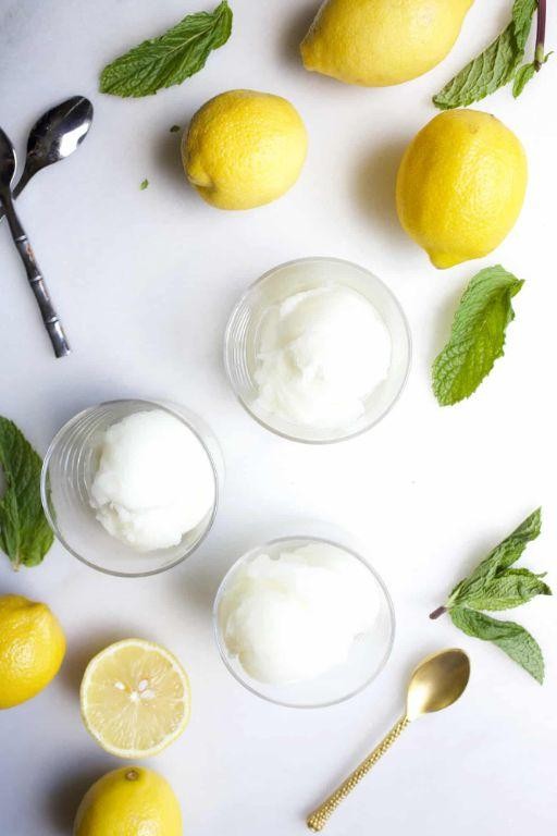 Fresh Mint and Lemon Zest Ice Cream