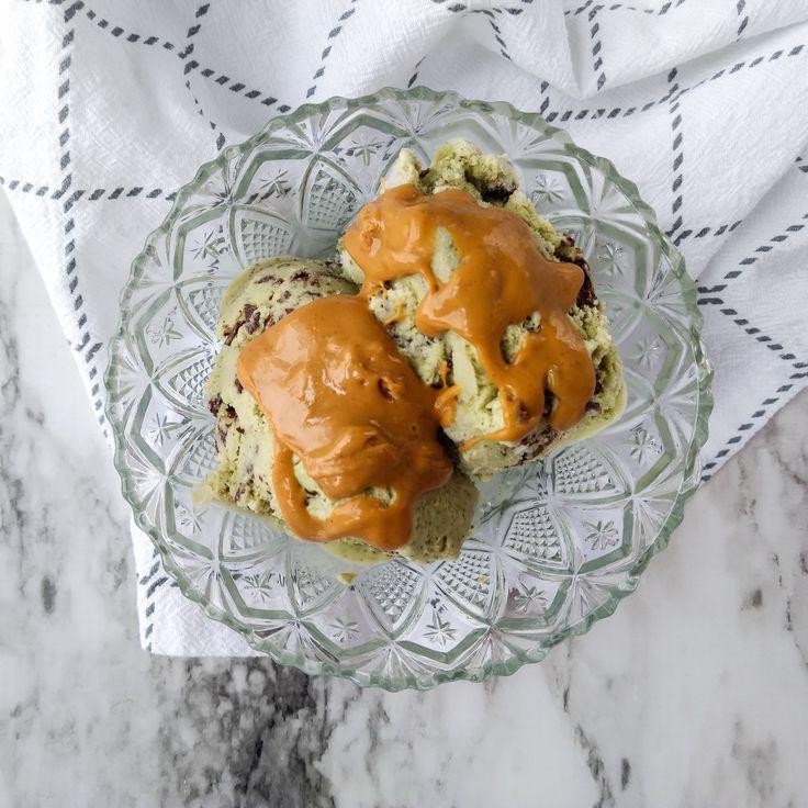 Fresh Mint and Peanut Butter Ice Cream