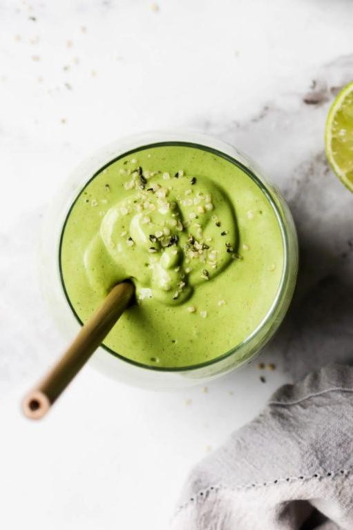 Frozen Avocado Lime Smoothie