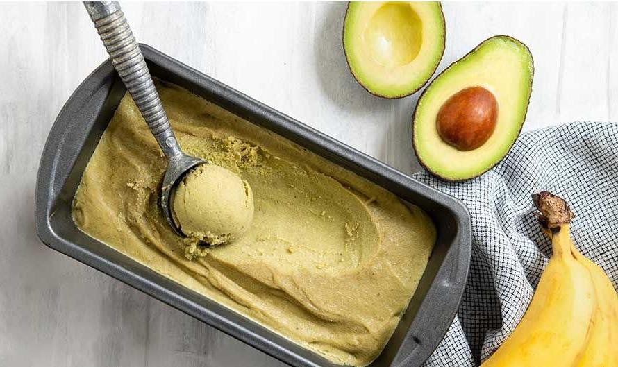 Frozen Avocado and Banana Nice Cream