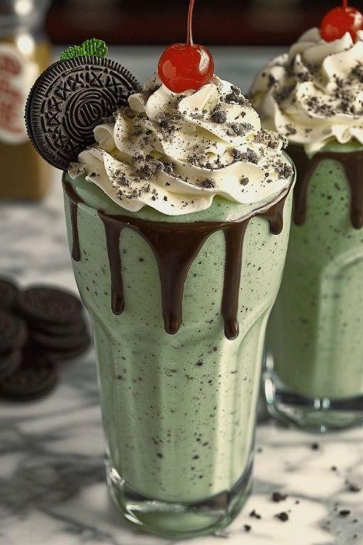 Frozen Baileys Mint Oreo Shake