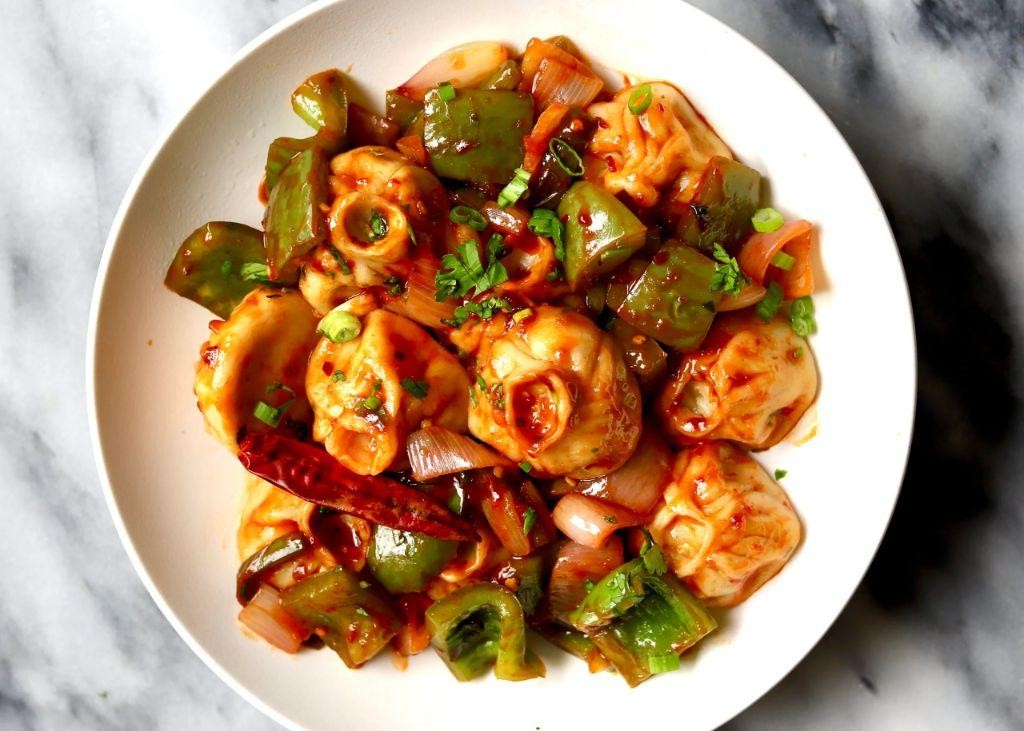 Garlic Butter Momo with Crispy Edges