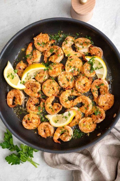 Garlic Butter Shrimp with Lemon Zest
