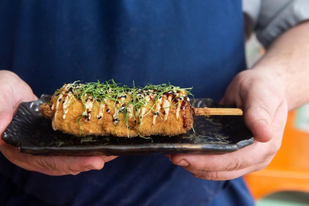 Garlic Butter Snakehead Fish Skewers