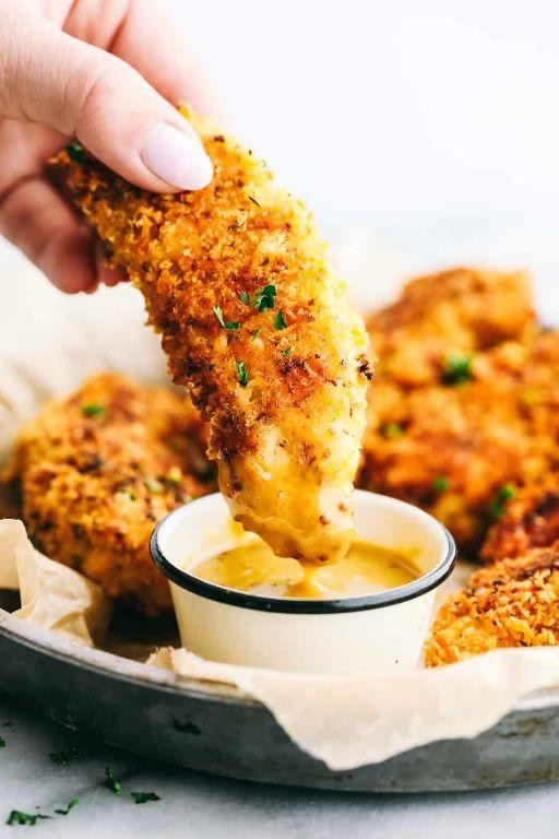 Garlic Parmesan Baked Chicken Tenderloins