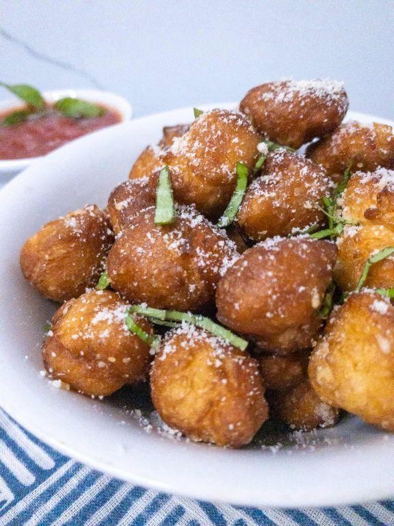 Garlic Parmesan Satin Balls