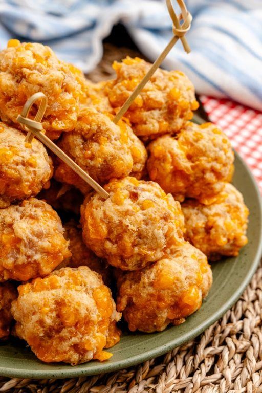 Garlic Parmesan Sausage Balls