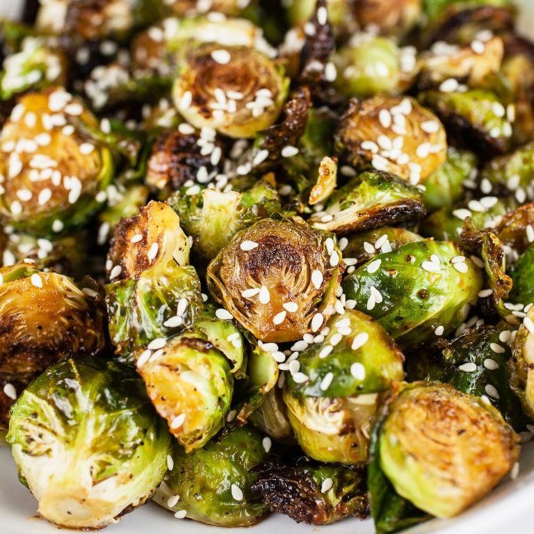 Garlic Sesame Brussels Sprouts