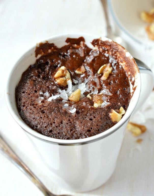 German Chocolate Mug Cake for One