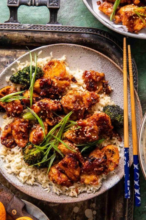 Ginger Orange Chicken with Vegetables